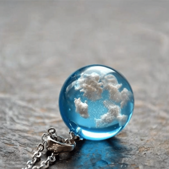 4396-df32c931a3b75260aa75b42a42179ade-640x640 1 Blue Sky Cloud Resin Necklace