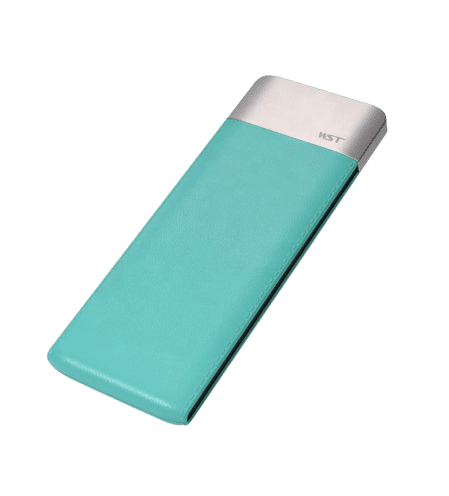86-min Blue Leather-Surface 6000mAh Power Bank